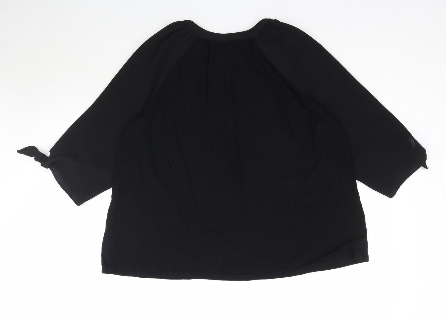 Womens UK Size 12 TU Black Basic Blouse