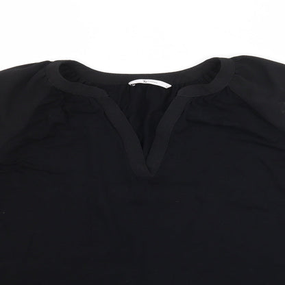 Womens UK Size 12 TU Black Basic Blouse
