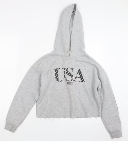 New Look Girls Grey   Pullover Hoodie Size 12-13 Years