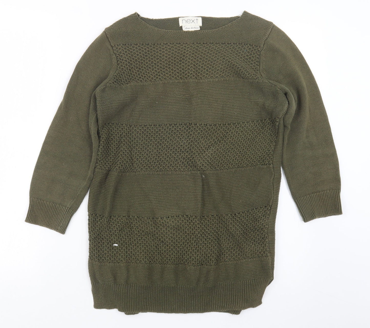 Womens UK Size 10 NEXT Green Pullover Jumper