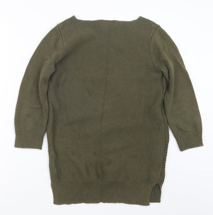 Womens UK Size 10 NEXT Green Pullover Jumper