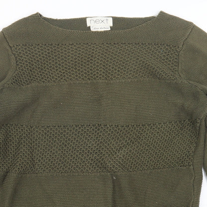 Womens UK Size 10 NEXT Green Pullover Jumper