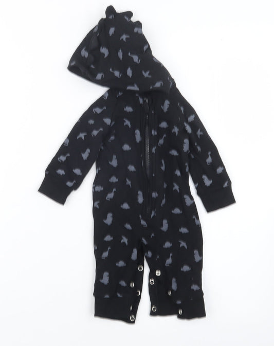 George Boys Black Geometric  Jacket  Size 3-6 Months  - One Piece