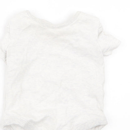F&F Boys Grey   Babygrow One-Piece Size 3-6 Months
