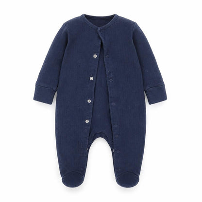 Very Boys Blue Geometric  Babydoll One Piece Size 3-6 Months