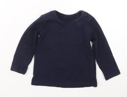 George Boys Blue   Basic T-Shirt Size 9-12 Months