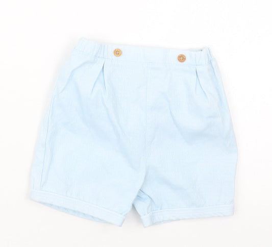 Watch Me Grow Boys Blue Polka Dot  Cropped Trousers Size 6-9 Months