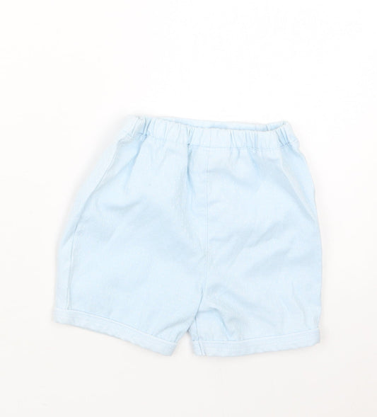 Watch Me Grow Boys Blue Polka Dot  Cropped Trousers Size 6-9 Months