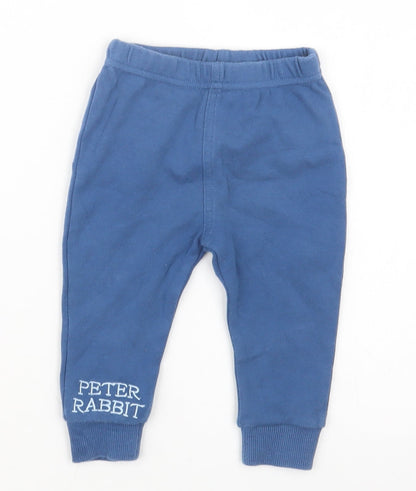 M&Co Boys Blue   Capri Trousers Size 3-6 Months  - Peter Rabbit