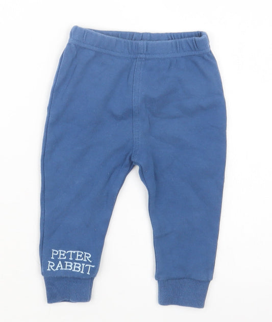 M&Co Boys Blue   Capri Trousers Size 3-6 Months  - Peter Rabbit