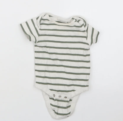 NEXT Boys Green Striped  Babygrow One-Piece Size 3-6 Months