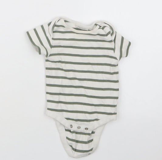 NEXT Boys Green Striped  Babygrow One-Piece Size 3-6 Months