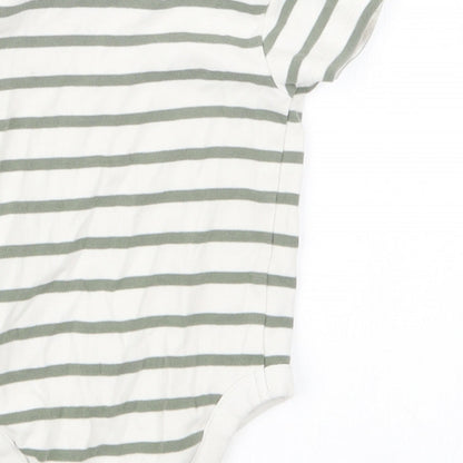 NEXT Boys Green Striped  Babygrow One-Piece Size 3-6 Months