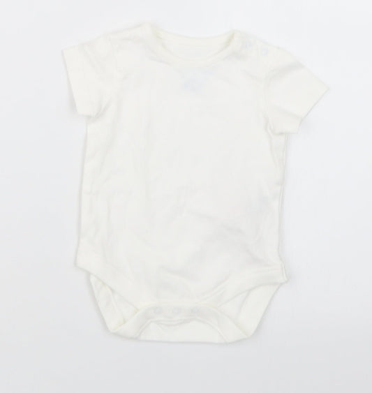F&F Baby White   Babygrow One-Piece Size 0-3 Months