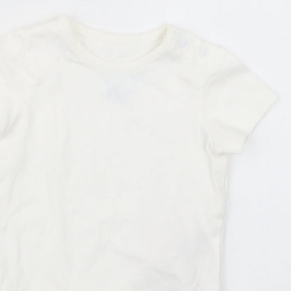 F&F Baby White   Babygrow One-Piece Size 0-3 Months