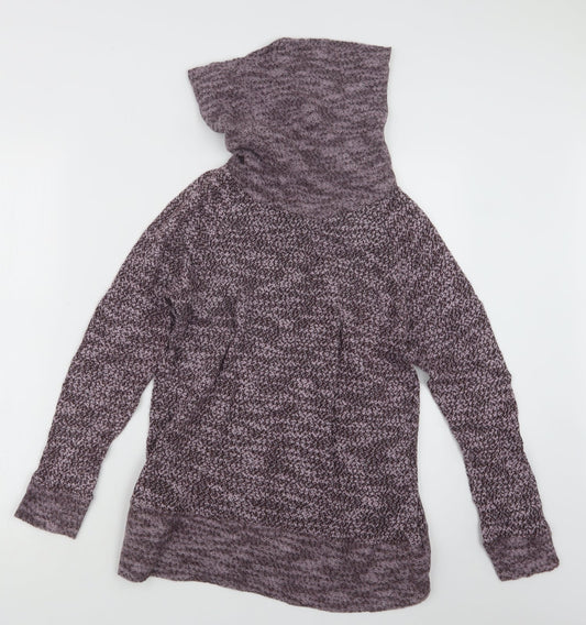 LOFT Womens Purple  Knit Pullover Jumper Size S