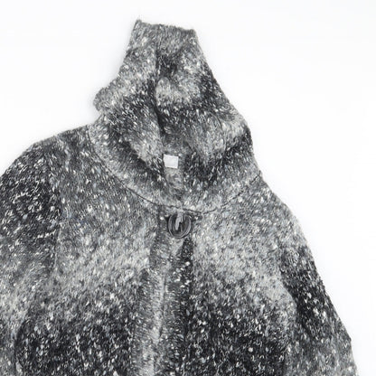 Womens UK Size 12 BHS Grey Cardigan Jumper