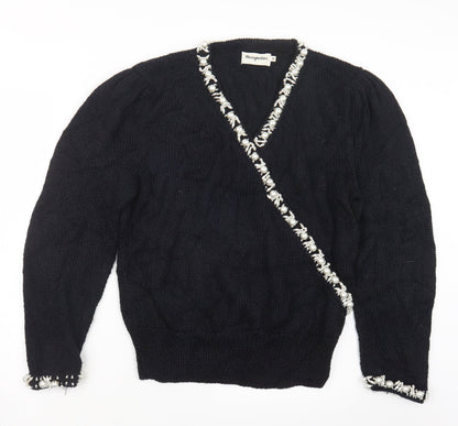 Magnolia Womens Blue  Knit Pullover Jumper Size M