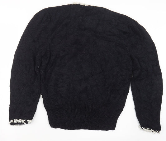 Magnolia Womens Blue  Knit Pullover Jumper Size M