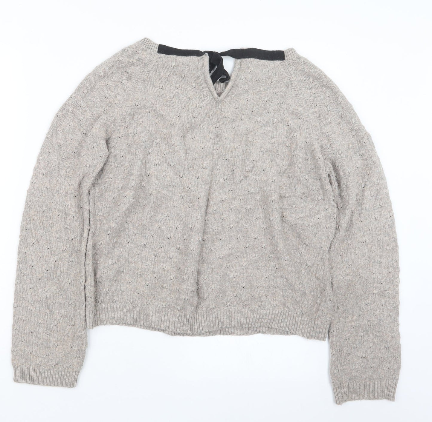 Womens UK Size 10 Topshop Beige Pullover Jumper