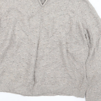 Womens UK Size 10 Topshop Beige Pullover Jumper