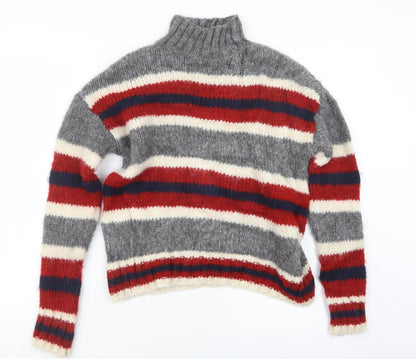 Primark Womens Grey  Knit Pullover Jumper Size 4