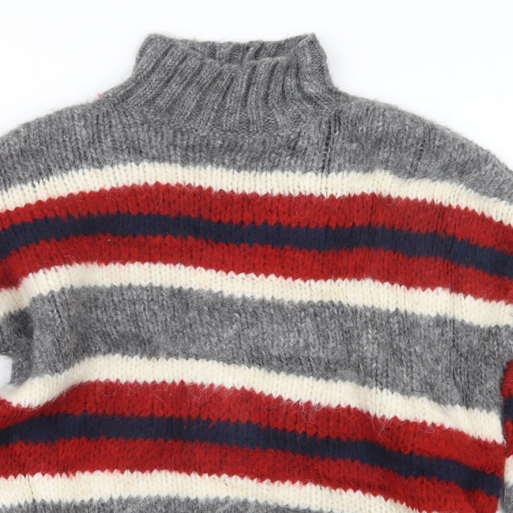 Primark Womens Grey  Knit Pullover Jumper Size 4