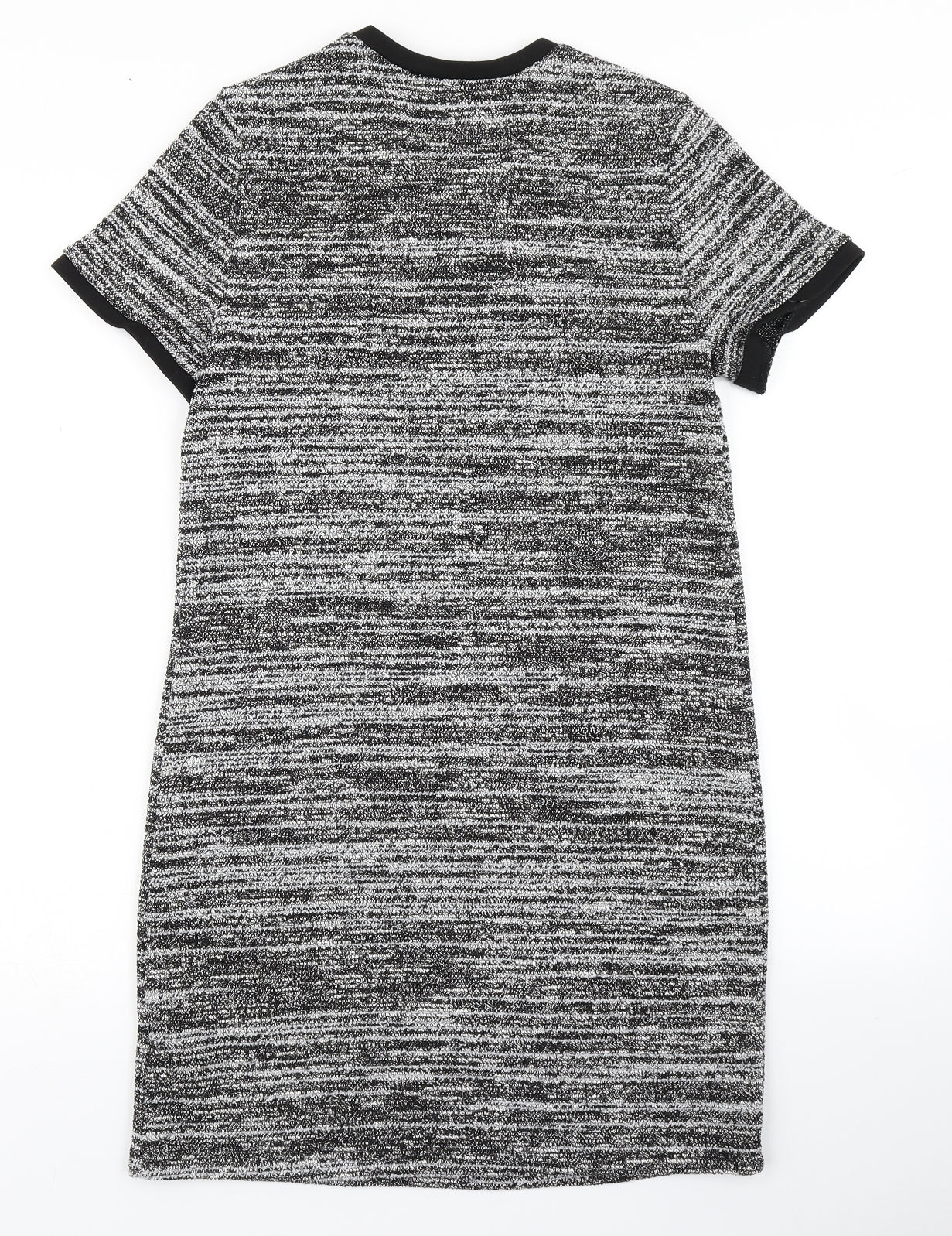 New Look Womens Grey Striped  T-Shirt Dress  Size 8
