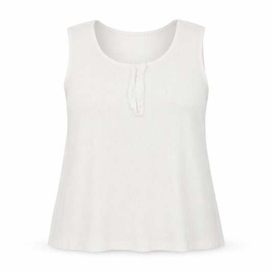 Bonmarché Womens White Basic Tank Size M