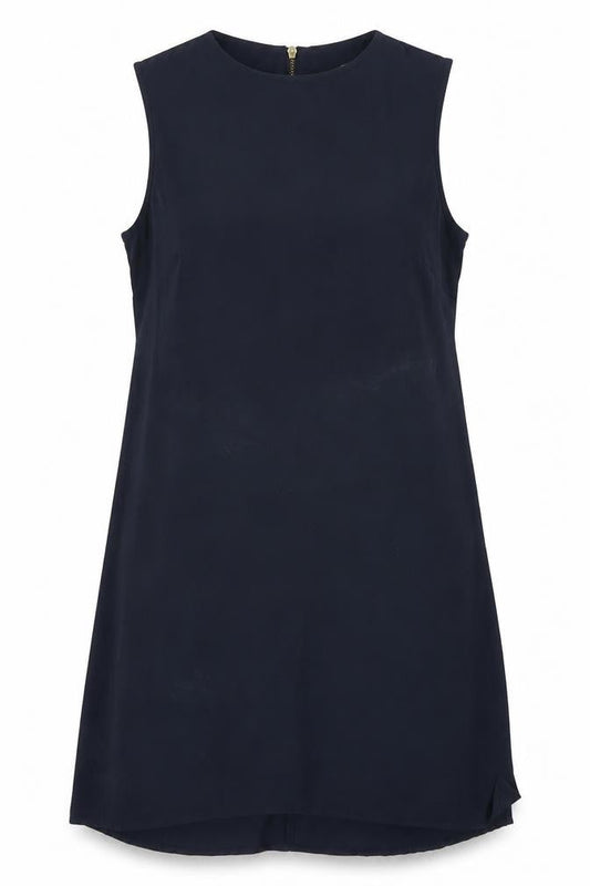 Front view of Atmosphere women’s blue a-line, size UK 14