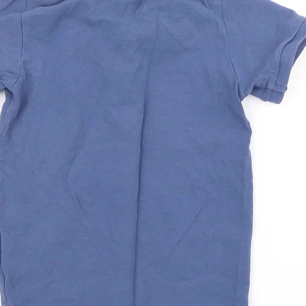 H&M Boys Blue   Basic Polo Size 2-3 Years