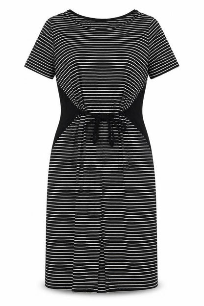 NEXT Womens Black Striped  A-Line  Size 10
