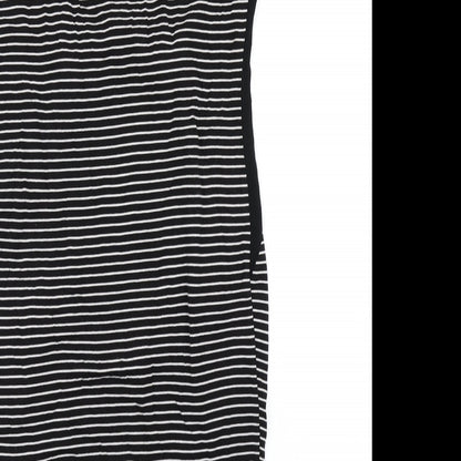 NEXT Womens Black Striped  A-Line  Size 10