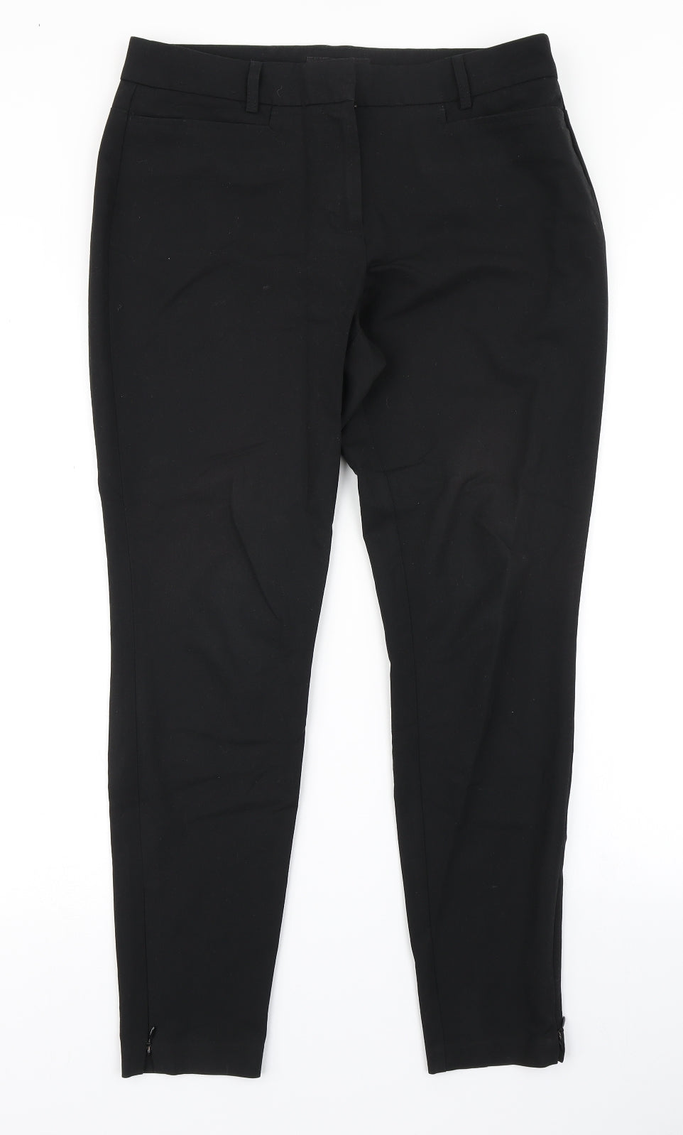 Womens UK Size 10 NEXT Regular Fit Dress Pants Black Trousers