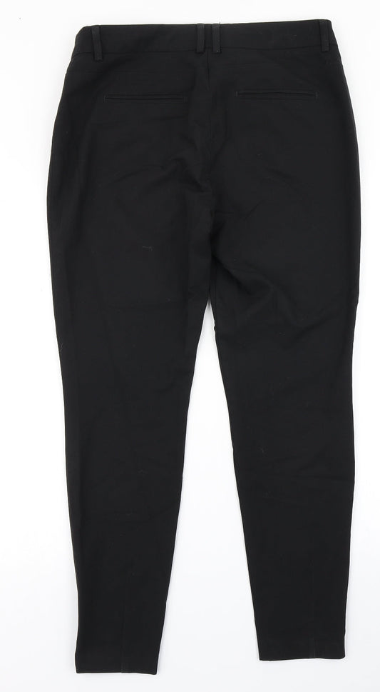 Womens UK Size 10 NEXT Regular Fit Dress Pants Black Trousers