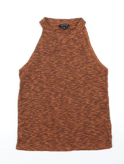 Topshop Womens Brown   Basic Tank Size 8
