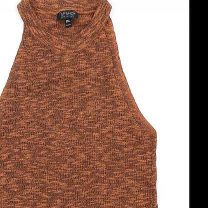 Topshop Womens Brown   Basic Tank Size 8