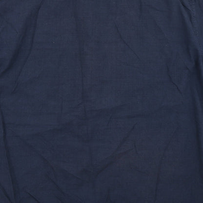 George Mens Blue    Button-Up Size L