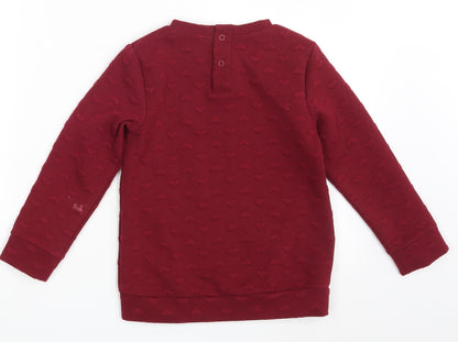 Nutmeg Girls Purple   Pullover Jumper Size 5-6 Years