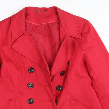 South Womens Red   Overcoat Coat Size 14
