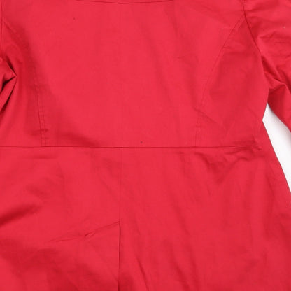 South Womens Red   Overcoat Coat Size 14