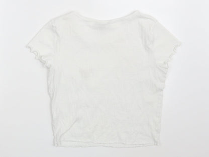 Primark Womens White   Pullover Sweatshirt Size 14