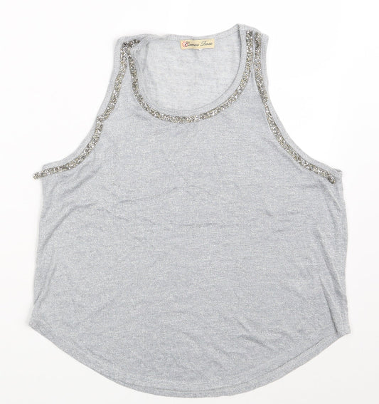 cameo Rose Womens Grey   Basic Tank Size 16