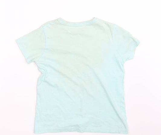 Primark Boys Blue   Basic T-Shirt Size 9-10 Years  - Fear Less