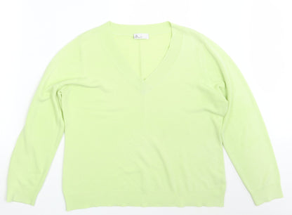 BHS Womens Green   Pullover Sweatshirt Size 20