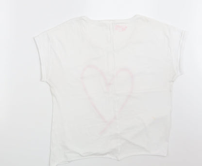 Womens UK Size M NEXT White Basic T-Shirt