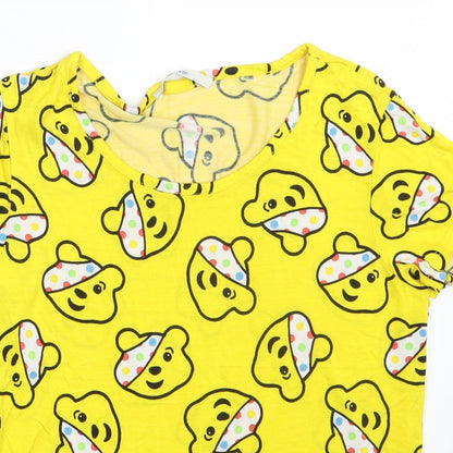 George Womens Yellow   Basic T-Shirt Size S