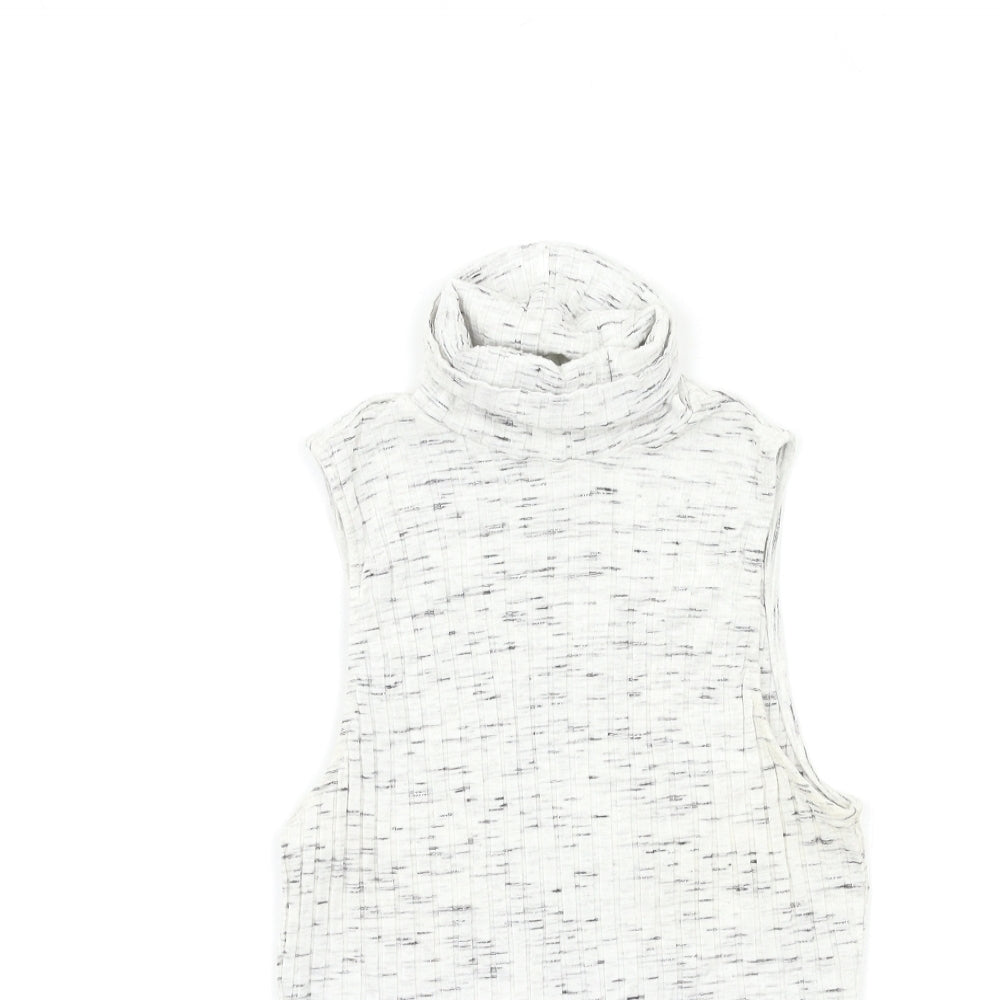 Womens UK Size S H&M Grey Basic Tank