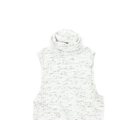Womens UK Size S H&M Grey Basic Tank