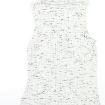 Womens UK Size S H&M Grey Basic Tank